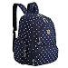 Diaper Bag Mummy Backpack Large Capacity Waterproof Multifunctional Fit Stroller (Blue+Point)