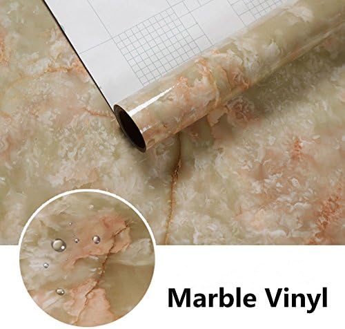 Marble Effect CounterTop Contact Paper Film Vinyl Self Adhesive Decor Wallpaper,10,20" x 48"(50cm x 122cm) DHY