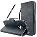 Produktbild Lenovo Moto G5 Plus Hülle, Fraelc® Ledertasche Moto G5 Plus Schutzhülle im Bookstyle Tasche Flip Case für Lenovo Moto G5 Plus / Motorola Moto G5 Plus mit Don't Touch My Phone Design Leder Brieftasche Case Bär Motiv Handytasche Navy blau