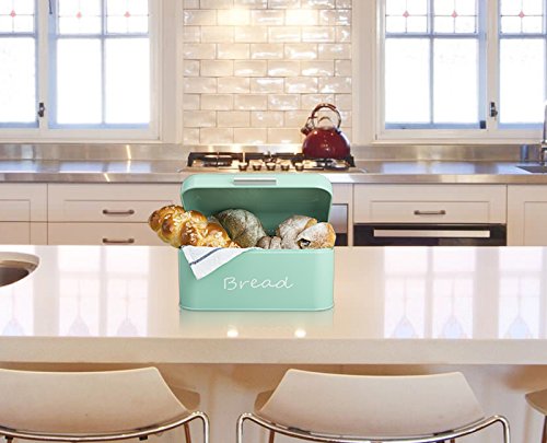 GranRosi Brotkasten – kompakte Metall Brotbox zur Brotaufbewahrung im 40er Jahre Retro Design - 4