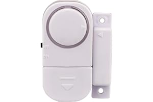 Tür- Fenster- oder Vitrinenalarm mit schrillen 90 dB lauten Alarm zum Schutz vor Dieben und Einbrechern, ohne verkabeln, 4 Stück von Kobert-Goods