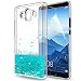 Produktbild Huawei Mate 10 Glitzer Hülle,LeYi süße Frauen Mädchen Flüssig Bewegende Treibsand Transparent Slim Dünn TPU Silikon Handyhülle mit HD-Schutzfolie für Huawei Mate 10 Case Cover ZX TS Blue