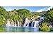 Produktbild alles-meine.de GmbH Puzzle 4000 Teile - Panorama -  Nationalpark Krka - Wasserfall / Kroatien  - Foto - Gebirge Berg Idylle Wald Natur Landschaft / Panoramapuzzle - romantische..