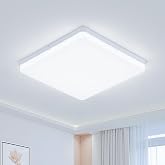 EASY EAGLE LED Ceiling Light 48W 4800LM 6500K Ceiling Lamp, &Oslash;30cm | Cool White Square Ceiling Lights for Bedroom, Kitchen, Ba