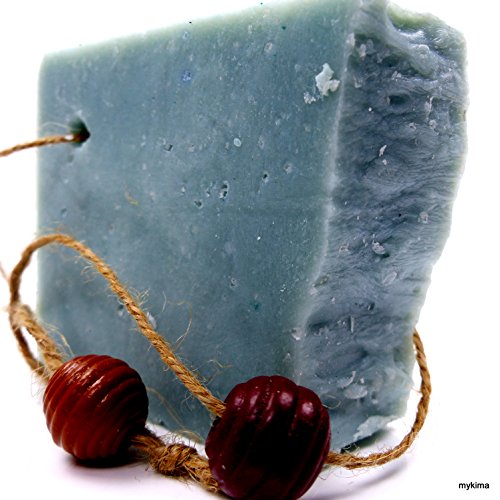 Kaltgerührte Schafmilchseife Salz 150gr | Naturseife liebevoll verpackt im Leinensackerl!