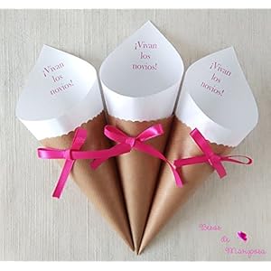 50 Einheiten Kegel für die Hochzeit Reis. Wedding Kegel