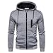 Produktbild DNOQN Pullover Herren Günstig Herbst Winter Sweatshirt Langarm Kapuzen Reißverschluss Outwear Tops Bluse