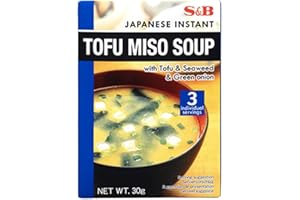 S&B - Sopa de Miso Blanco, Caldo Miso Shiro, Sabor Suave, Sopa Estilo Japones, Miso en Polvo - 30g