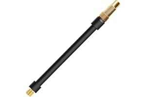 JOOTUEPO Adaptador de Bomba de Bicicleta Schrader y Presta 2-in-1 versátil, Tubo de Extensión de Goma, Universal Adaptador Schrader para Bicicleta Coche Motocicleta Bicicleta Neumáticos (16cm)