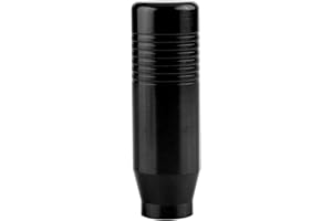 KUULEYN Gear Shift Knob, Aluminum Alloy Car Manual Gear Stick Shift Lever Knobs Shifter Universal(Black)