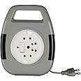 Anchor by Panasonic 6A 2 Pin Flex Box with Indicator & Handle | 8 Mtr Extension Flex Box for Home, Office (Grey, 5219)