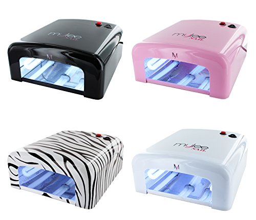 Mylee Pink 36W UV Lamp Light Gel Curing Timer Nail Dryer with 4 x 9W Blubs 3 pin uk plug