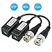 Produktbild KKmoon 2pcs Video Balun BNC Connector Cat5 UTP Coaxial Cable Adapter Twisted Pair Transmission for CCTV Kamera