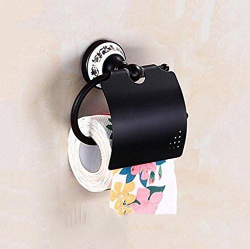 Black European classical pattern paper towel holder Toilet Paper Holders
