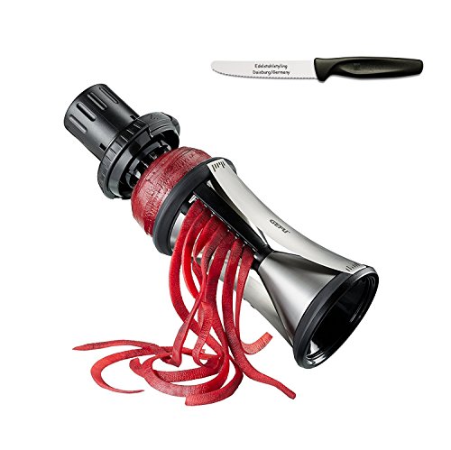 Gefu 13700 Spiralschneider SPIRELLI XL + Edelstahlstyling Universalmesser im Set