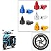 Vheelocityin Bullet Shape Multicolor Tyre Valve Cap (set of 2) For Yamaha Fascino RS.99.00