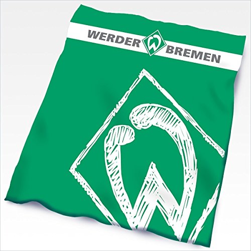 Preisvergleich Produktbild Fleecedecke 'Krakelei' SV WERDER BREMEN