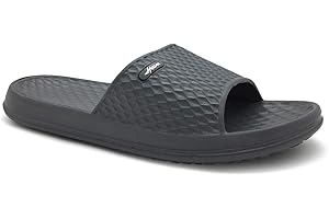 HEVA Shower Slippers Slide Sandals Mens Open Toe Bathroom Beach Indoor House Shoes