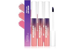 3PCS Peel Off Lip Liner Stain Set, Dulele Highly Pigmented Tatto Peel Off Lip Stain, Waterproof Lip Tint Stain Non-stick Cup Peel Off Lipstick Makeup lip (Peel Off, 3 Pcs)