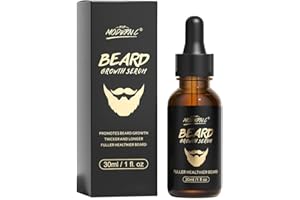 POP MODERN.C Beard Growth Oil, Beard Oil Biotin Beard Growth Serum for Men Stimulate Beard Growth Promote Hair Regrowth Facial Hair Treatment Masculine Thick Male Beard