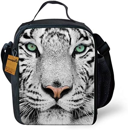 OrrinSports 3D Print InsulatedLunch Bag Totes Keep Hot And Cold For Kids Tiger
