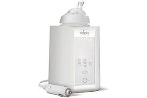Chicco Calienta Biberones Doméstico y de Viaje con 2 Programas y Apagado Automático, Calienta Temperatura adecuado, Calentado