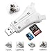 Produktbild Micro SD/TF Multi-Kartenleser Zrse 4 in 1 USB Adapter Kartenlesegerät Speicherkarte mit Blitz/Micro USB/Typ C/USB 2.0 Anschluss für iPhone iPad Android Typ C Telefone/Mac/PC (Weiß)