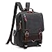 Produktbild BAOSHA XB-14 Segeltuch Multifunktions Sling Rucksack Vintage Canvas Sling Pack Bag Segeltuch Fahrradrucksäcke Schulterrucksack Umhängetasche Daypack Cross bag für für Outdoor Sport Radfahren Wandern Camping Bergsteigen Reisen Schule (Schwarz Konvertierbar)