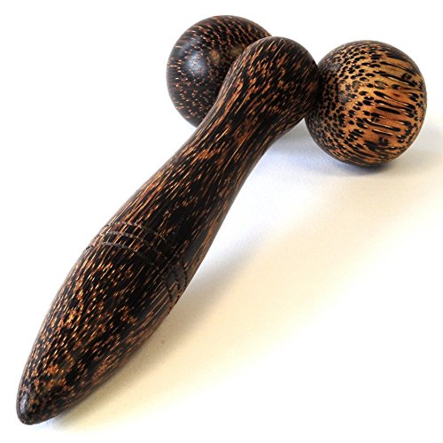 Massageholz Roller glattes Kokosholz glattes Holz für Triggerpunkt-Massagen Massagehilfe Holz Deuser Stab - 4