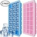 Produktbild IHUIXINHE Eiswürfelform mit Deckel, 21-Fach Eiswürfel, 2er Pack 100% BPA Frei Silikon Ice Tray Ice Cube, BPA Frei Eiswürfelbox