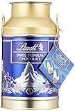 Gefüllt mit feinsten LINDT Milch und Milch-Nuss Napolitains. Insgesamt 63 Stück. Ein Schokoladentäfelchen wiegt ca. 5, 7 g