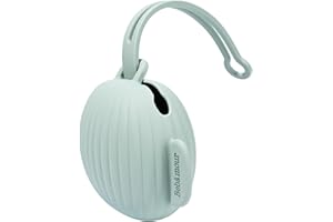 Bebamour Torba na smoczek, kapsułki, torba na smoczek, uchwyt na bagażnik, uchwyt na smoczek, walizka, etui podróżne, przymocować do kieszeni na pieluchy, trzymać smoczek lub szyld na sutki, zielona