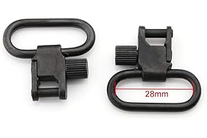 VWPEYY Jagdaktiv 2 Stück Riemenbügel abnehmbar 28mm Slings Set für Europäische Waffen