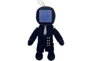Super JAKES Skibidi Toilet Titan TV Plush,Big Boss Robot TV Man VS TV Woman Stuffed Animal Plush Doll,Cute and Cosy Skibidi Toilet Gifts for Fans
