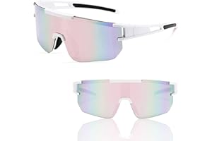 DASIAUTOEM Fahrradbrille Herren Damen, Fahrrad Sportbrille Anti-UV Radsport Sonnenbrille UV 400 für Outdoorsport Radfahren Fahren Laufen Angeln Wandern Golf