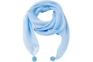 LDCSA LD Schal Kinder Mädchen 100% Seiden Tuch Süß Hautfreundlich Seidenschal Wunderschöner Seidentuch Bequeme Halstuch, MEHRWEG