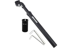 Yongness Bicicleta Tija de sillín Amortiguador, Tija de sillín Amortiguador de Muelle, Diámetro 27.2mm,30.9mm,31.6mm,para E-Bike,MTB,City Bike Tija de sillín Amortiguador de Muelle