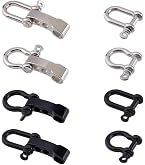 Lot 5 Fermoirs Clip Plastique Paracorde 3/8" (29×15 Mm) – Noir – Boucles Rapides Pour Bracelets, Colliers Chien, DIY