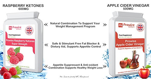 Raspberry Ketones 600mg-60 Capsules + Apple Cider Vinegar 500mg-120 Capsules – UK Manufactured to GMP Guaranteed Quality - Suitable for Vegetarians & Vegans by Prowise Healthcare - Image 4