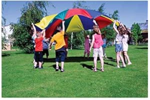 AMAYA SPORT Paracaidas amaya de nylon con 20 asas colores del parchis 6 m