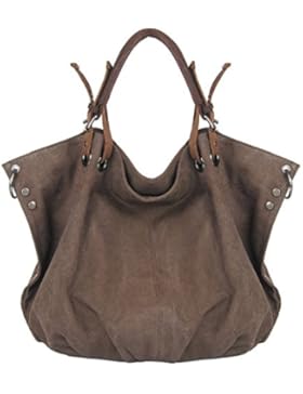 Canvas Shopper, P.KU.VDSL Damen Tasche Umhängetasche Handtasche Hobos Bag Shoulder Bags Damen Schultertasche Beutel...