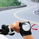 Antifire Wrist Mirror, Riding Bike Bicycle Wristband Rear Vision Mirror Cycling Mirrors Breathable Mesh Bike Mirrors Reflector on Arm BackEye for Cyclists Mountain Road Bike Cycling Accessories