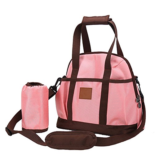 Preisvergleich Produktbild 1 x Schulranzen - Nappy Wickeltasche / Wickeltaschen / Wasserdicht Multifunktions Mama-Handtaschen / Schultertasche / Umhängetasche für Windeln / Baby-Kleidung / Flaschen - Rosa