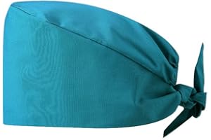 GLOBAL JDM Gorro Quirúrgico Sanitario Unisex | Para Mujer y Hombre | Enfermera, Dentista, Médico, Clínicas, Quirófano, Anestesista, Cocinero | 35% Algodón y 65% Poliéster | Azul