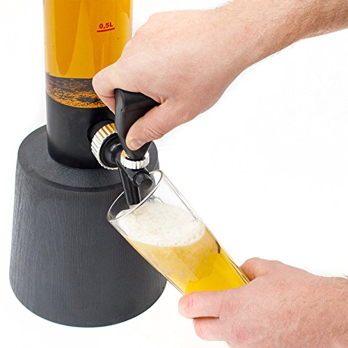 3,5 Liter Trinksäule Biersäule Biertower Party Bier Zapfsäule mit Zapfhahn - 2