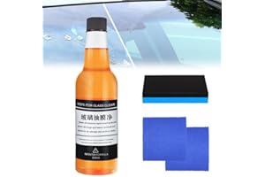 WIMONY Car Glass Oil Film Stain Removal Cleaner,150ML Car Mounted Glass Oil Film Remover, Oil Film Remover for Glass,Invisible Car Windshield Cleaner
