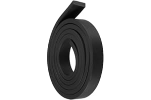 TOP-VIGOR Solid Rubber Seal Strip, 15mm Wide x 5mm Thick x 1m Long Weatherproof, Dustproof, Shock-Absorbing for Water, Oil, Sound and Weather Sealing
