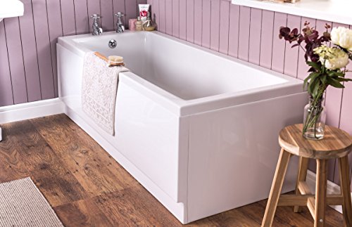 Preisvergleich Produktbild Badewanne Rechteck Wanne Acryl 1700x700mm weiß
