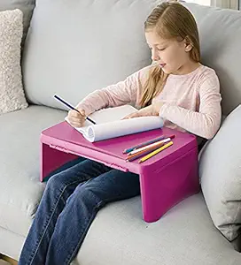 AZOD Folding Lap Desk, Hidden Storage Space Tray - Multifunctional Lap Desk for Laptop, Study Surface, Reading, Breakfast, and Bed Table ? Foldable Easy-Store Design, Adults,Boys,Girls, Gaming