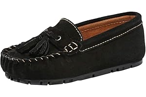 amropi Ragazzi Mocassini Nappa Loafer Confortevole Appartamenti Scivolare su Scarpe